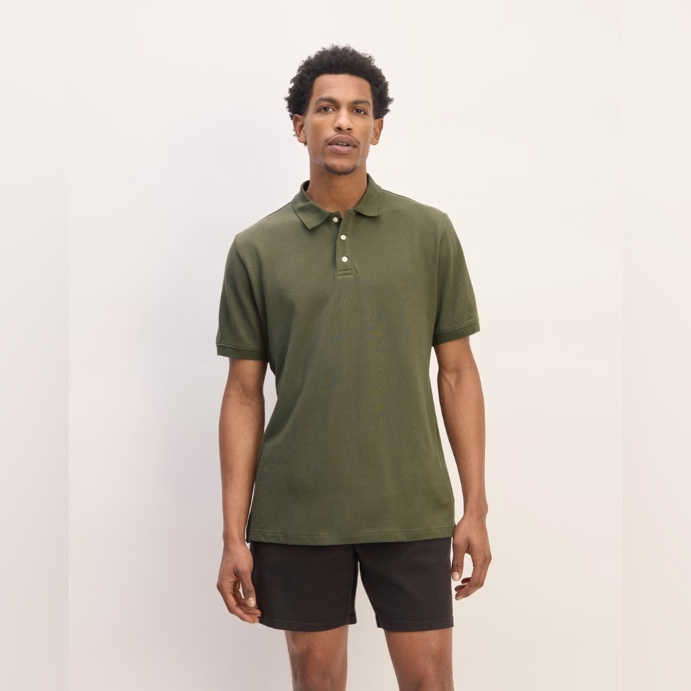 New Everlane Men's Green Polo Shirt Size Medium